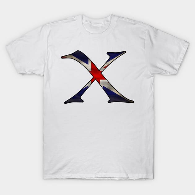 Great Britain Great Britain flag X T-Shirt by Monstershirts